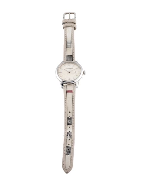 burberry ladies watch silver|vintage Burberry watch.